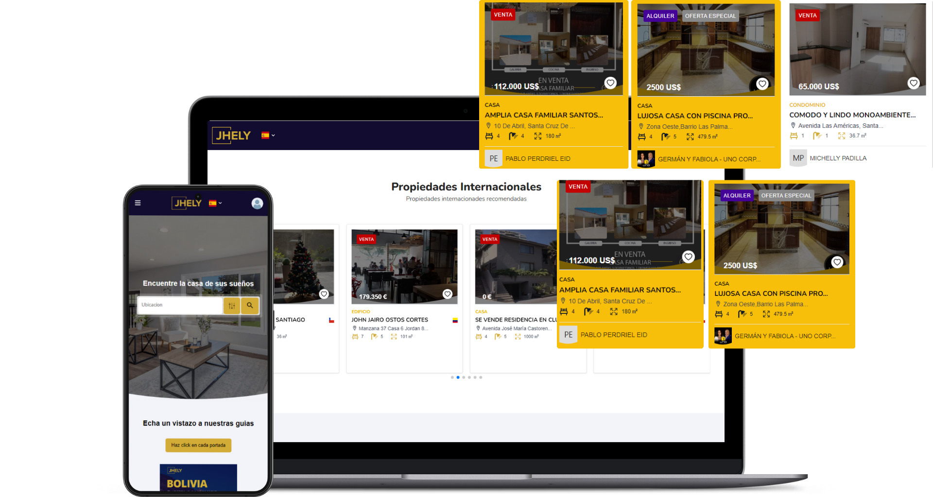 Portal inmobiliario JHELY Global